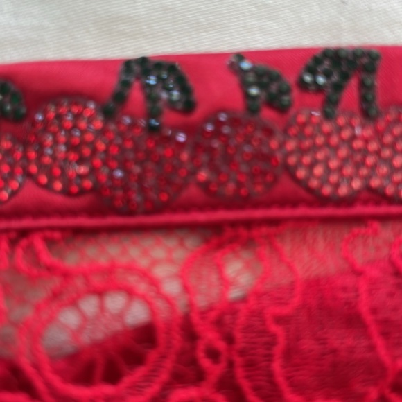 Victoria’s Secret garter belt with sparkly cherries nwt - Picture 2 of 4
